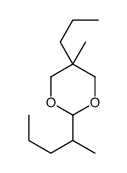 5-methyl-2-(1-methylbutyl)-5-propyl-1,3-dioxane Structure