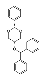 cis-5-diphenylmethoxy-2-phenyl-1,3-dioxane结构式