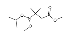 β-(N-methoxy-N-isopropoxyamino)-isovaleric acid methyl ester结构式