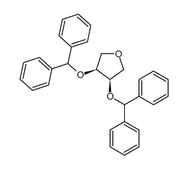 1,4-anhydro-2,3-bis(diphenylmethyl)erythritol Structure