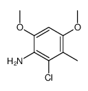 2-chloro-4,6-dimethoxy-3-methylaniline Structure