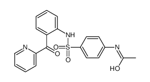 N-[4-[[2-(pyridine-2-carbonyl)phenyl]sulfamoyl]phenyl]acetamide结构式