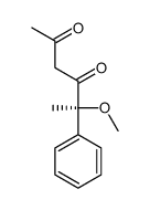 (5S)-5-methoxy-5-phenylhexane-2,4-dione Structure