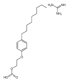 [2-(4-nonylphenoxy)ethyl] hydrogen phosphonate, compound with guanidine (1:1) structure