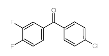 4-氯-3',4'-二氟二苯甲酮结构式