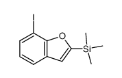 7-iodo-2-trimethylsilylbenzofuran Structure