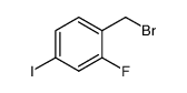 1-(溴甲基)-2-氟-4-碘苯结构式