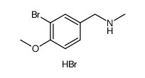 (3-BROMO-4-METHOXY-BENZYL)-METHYL-AMINE HYDROCHLORIDE结构式
