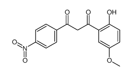 1-(2-hydroxy-5-methoxyphenyl)-3-(4-nitrophenyl)propane-1,3-dione结构式