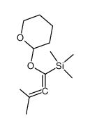 1-(2-Tetrahydropyranoxy)-1-trimethylsilyl-3-methyl-1,2-butadiene结构式