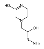 1-Piperazineaceticacid,3-oxo-,hydrazide(9CI)结构式