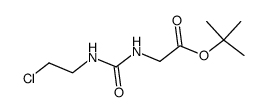 N-(2-chloroethylcarbamoyl)glycine t-butyl ester Structure