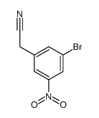 2-(3-bromo-5-nitrophenyl)acetonitrile结构式
