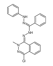 2-phenyl-4-(2-methyl-4-chloro-1,2-dihydro-1-phthalazinylidene)benzohydrazidine结构式
