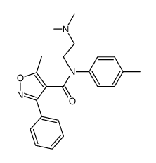 N-(p-tolyl)-N-(2-dimethylaminoethyl)-5-methyl-3-phenyl-4-isoxazole carboxamide Structure