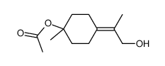 1-acetoxy-p-menth-4(8)-en-9-ol Structure