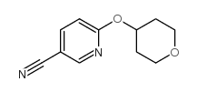 6-(四氢-2H-吡喃-4-基氧基)吡啶-3-甲腈结构式