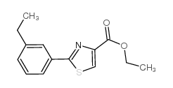 2-(3-乙基苯基)-噻唑-4-羧酸乙酯结构式