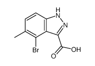 4-Bromo-5-methyl-1H-indazole-3-carboxylic acid Structure