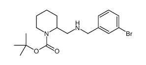 1-Boc-2-[(3-溴苄基氨基)-甲基]-哌啶结构式
