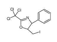 (4S,5S)-5-(iodomethyl)-4-phenyl-2-(trichloromethyl)-4,5-dihydro-1,3-oxazole Structure