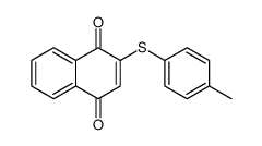 2-(4-methylphenyl)sulfanylnaphthalene-1,4-dione结构式