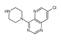 7-chloro-4-piperazin-1-ylpyrido[3,2-d]pyrimidine Structure