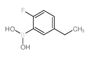 5-乙基-2-氟苯基硼酸结构式