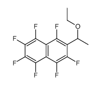 2-(1-ethoxyethyl)-1,3,4,5,6,7,8-heptafluoronaphthalene结构式