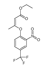ethyl 3-[2-nitro-4-(trifluoromethyl)phenoxy]but-2-enoate结构式