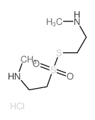 Taurine, N-(methylthio)-, S-[2-(methylamino)ethyl] ester,dihydrochloride结构式