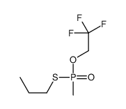 1-[methyl(2,2,2-trifluoroethoxy)phosphoryl]sulfanylpropane结构式