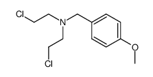 N,N-bis(2-chloroethyl)-p-methoxybenzylamine Structure