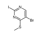 5-溴-2-碘-4-甲基磺酰基-嘧啶结构式