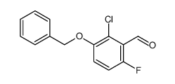 3-benzyloxy-2-chloro-6-fluoro-benzaldehyde Structure