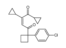 4-[1-(4-chlorophenyl)cyclobutyl]-1,2-dicyclopropylbut-2-ene-1,4-dione Structure