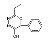 (6R)-2-ethyl-6-phenyl-4H-1,3,4-oxadiazin-5-one结构式