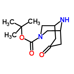 7-氧代-3,9-二氮杂双环[3.3.1]壬烷-3-羧酸叔丁酯结构式