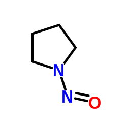 N-亚硝基吡咯烷结构式