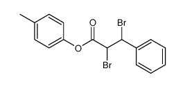 p-cresyl α,β-dibromohydrocinnamate Structure