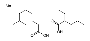 (2-ethylhexanoato-O)(isononanoato-O)manganese structure