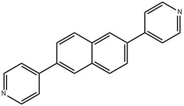 Pyridine,4,4'-(2,6-naphthalenediyl)bis- Structure
