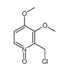 2-(氯甲基)-3,4-二甲氧基吡啶1-氧化物结构式
