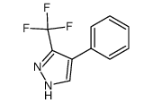 4-phenyl-3-(trifluoromethyl)-1H-pyrazole结构式