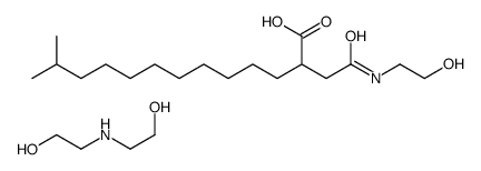2-[2-[(2-hydroxyethyl)amino]-2-oxoethyl]isotetradecanoic acid, compound with 2,2'-iminodiethanol (1:1)结构式
