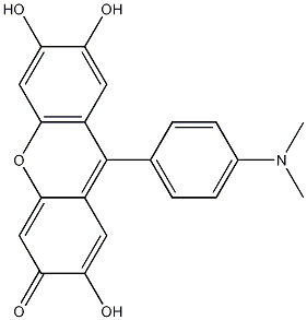 二甲胺基苯基荧光酮结构式