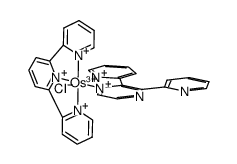 [(2,2':6',2''-terpyridine)OsCl(2,3-bis(2-pyridyl)pyrazine)](2+) Structure