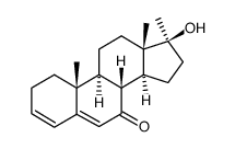 17α-Methyl-androsta-3,5-dien-17β-ol-7-on Structure