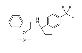(alphaS)-alpha-乙基-N-[(1S)-1-苯基-2-[(三甲硅基)氧基]乙基]-4-(三氟甲基)苄胺结构式