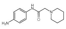 N-(4-氨基苯基)-1-哌啶乙酰胺结构式